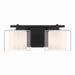 Minka-Lavery - 2062-899 - Two Light Vanity - Seville - Dark Matte Black