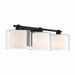 Minka-Lavery - 2063-899 - Three Light Vanity - Seville - Dark Matte Black