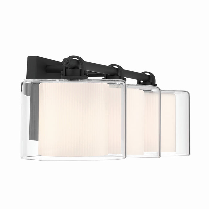 Minka-Lavery - 2063-899 - Three Light Vanity - Seville - Dark Matte Black