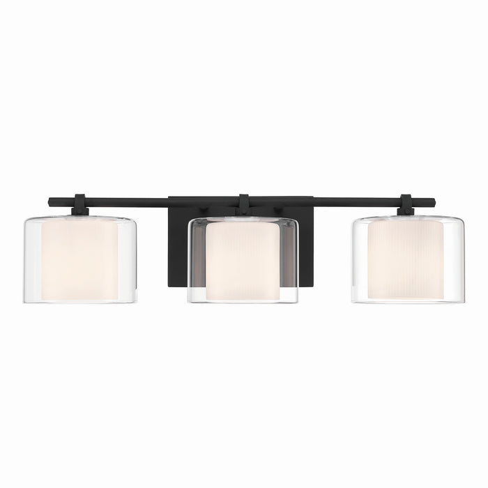 Minka-Lavery - 2063-899 - Three Light Vanity - Seville - Dark Matte Black