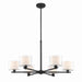 Minka-Lavery - 2065-899 - Six Light Chandelier - Seville - Dark Matte Black