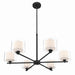 Minka-Lavery - 2065-899 - Six Light Chandelier - Seville - Dark Matte Black