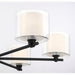 Minka-Lavery - 2065-899 - Six Light Chandelier - Seville - Dark Matte Black