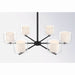 Minka-Lavery - 2065-899 - Six Light Chandelier - Seville - Dark Matte Black