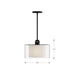 Minka-Lavery - 2066-899 - One Light Convertible Pendant/Semi-Flush Mount - Seville - Dark Matte Black