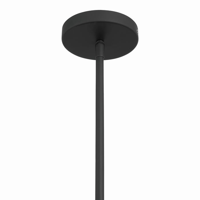 Minka-Lavery - 2066-899 - One Light Convertible Pendant/Semi-Flush Mount - Seville - Dark Matte Black