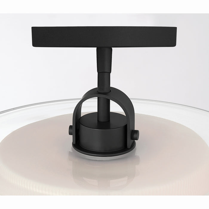Minka-Lavery - 2066-899 - One Light Convertible Pendant/Semi-Flush Mount - Seville - Dark Matte Black