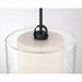 Minka-Lavery - 2066-899 - One Light Convertible Pendant/Semi-Flush Mount - Seville - Dark Matte Black