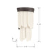 Minka-Lavery - 2071-860 - One Light Wall Sconce - Briscade - Dark Bronze