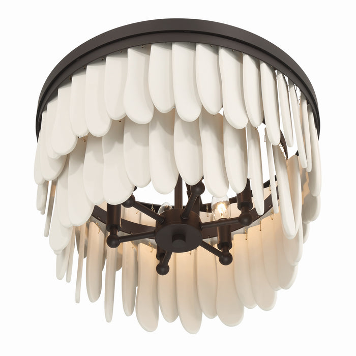 Minka-Lavery - 2076-860 - Six Light Semi-Flush Mount - Briscade - Dark Bronze