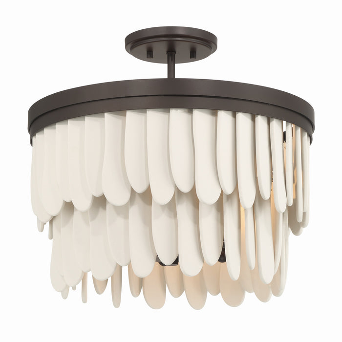 Minka-Lavery - 2076-860 - Six Light Semi-Flush Mount - Briscade - Dark Bronze