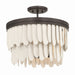 Minka-Lavery - 2076-860 - Six Light Semi-Flush Mount - Briscade - Dark Bronze