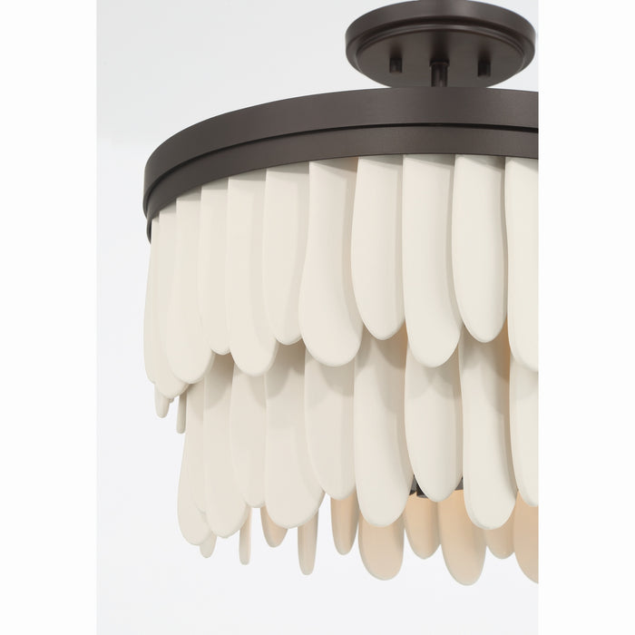 Minka-Lavery - 2076-860 - Six Light Semi-Flush Mount - Briscade - Dark Bronze