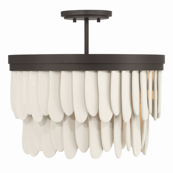 Minka-Lavery - 2076-860 - Six Light Semi-Flush Mount - Briscade - Dark Bronze