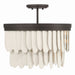 Minka-Lavery - 2076-860 - Six Light Semi-Flush Mount - Briscade - Dark Bronze
