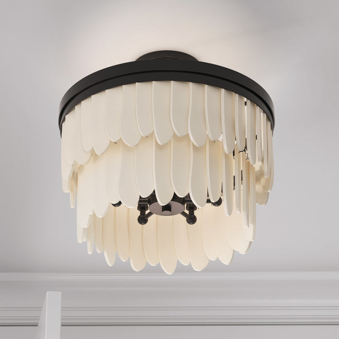 Minka-Lavery - 2076-860 - Six Light Semi-Flush Mount - Briscade - Dark Bronze