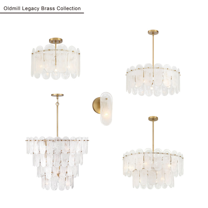 Minka-Lavery - 2250-732 - 15 Light Pendant - Oldmill - Legacy Brass
