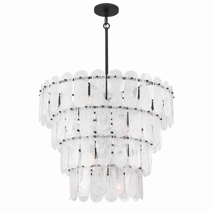 Minka-Lavery - 2250-899 - 15 Light Pendant - Oldmill - Dark Matte Black