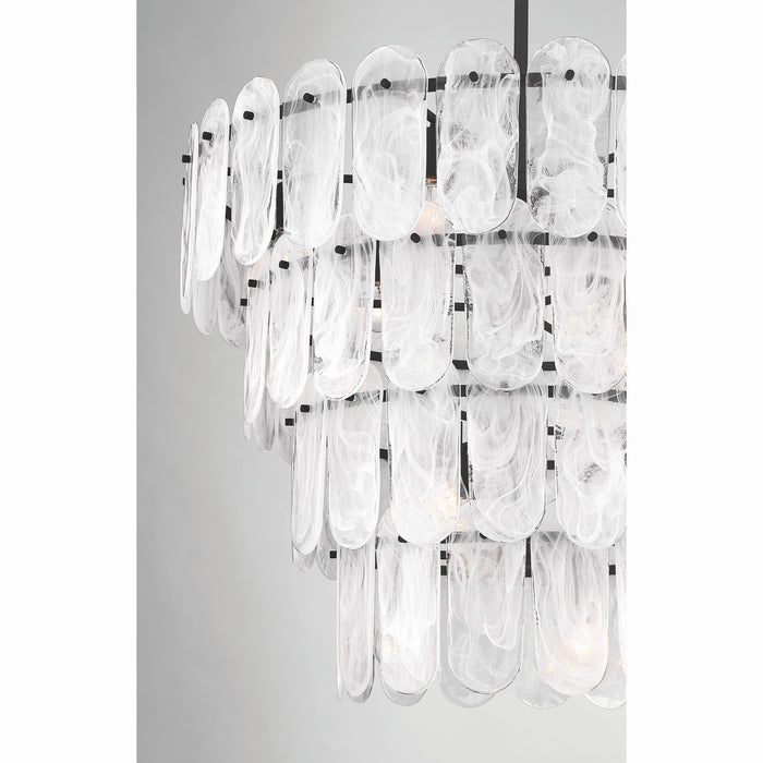 Minka-Lavery - 2250-899 - 15 Light Pendant - Oldmill - Dark Matte Black