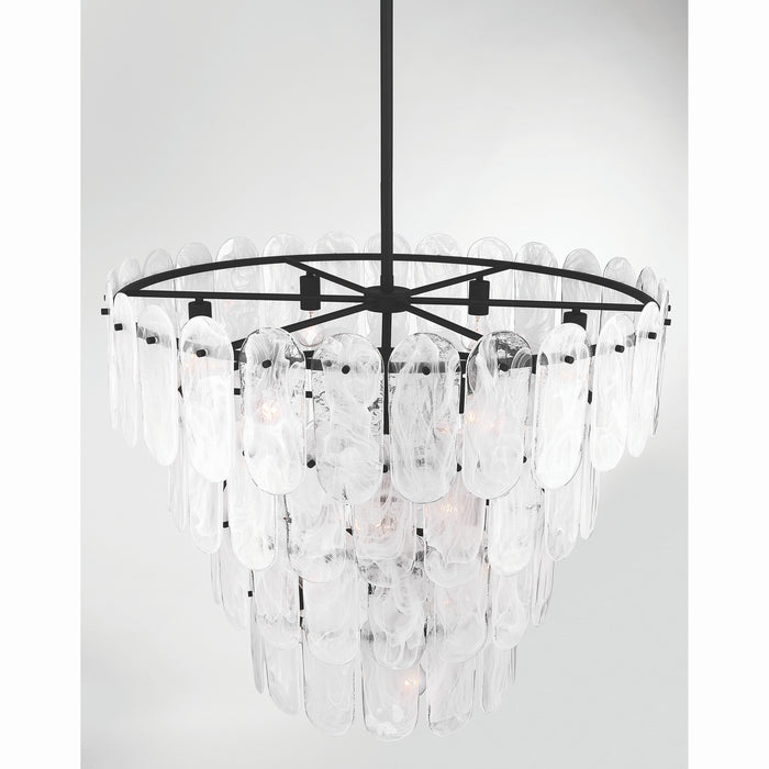 Minka-Lavery - 2250-899 - 15 Light Pendant - Oldmill - Dark Matte Black