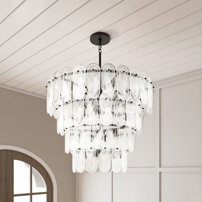 Minka-Lavery - 2250-899 - 15 Light Pendant - Oldmill - Dark Matte Black