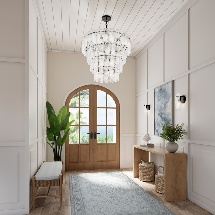 Minka-Lavery - 2250-899 - 15 Light Pendant - Oldmill - Dark Matte Black