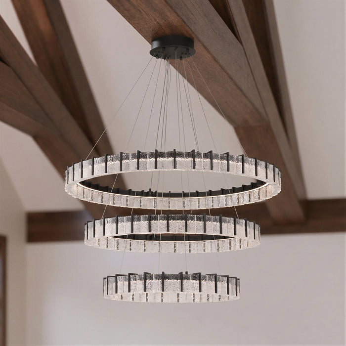 Minka-Lavery - 2410-899-L - LED Chandelier - Sevryn - Dark Matte Black