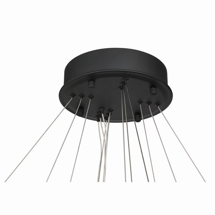 Minka-Lavery - 2410-899-L - LED Chandelier - Sevryn - Dark Matte Black