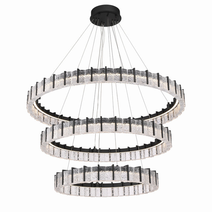 Minka-Lavery - 2410-899-L - LED Chandelier - Sevryn - Dark Matte Black