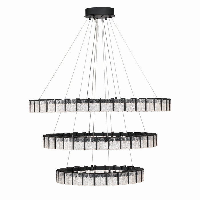 Minka-Lavery - 2410-899-L - LED Chandelier - Sevryn - Dark Matte Black