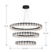 Minka-Lavery - 2410-899-L - LED Chandelier - Sevryn - Dark Matte Black