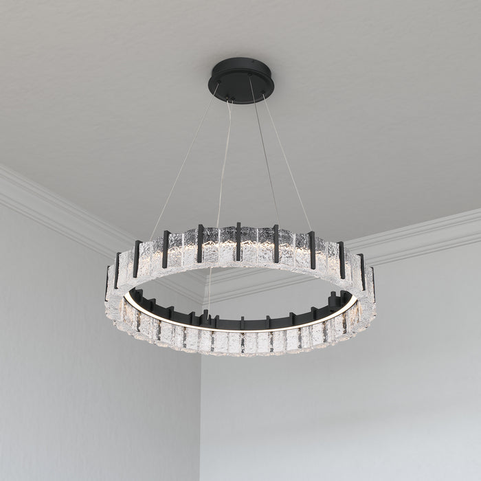 Minka-Lavery - 2415-899-L - LED Pendant - Sevryn - Dark Matte Black