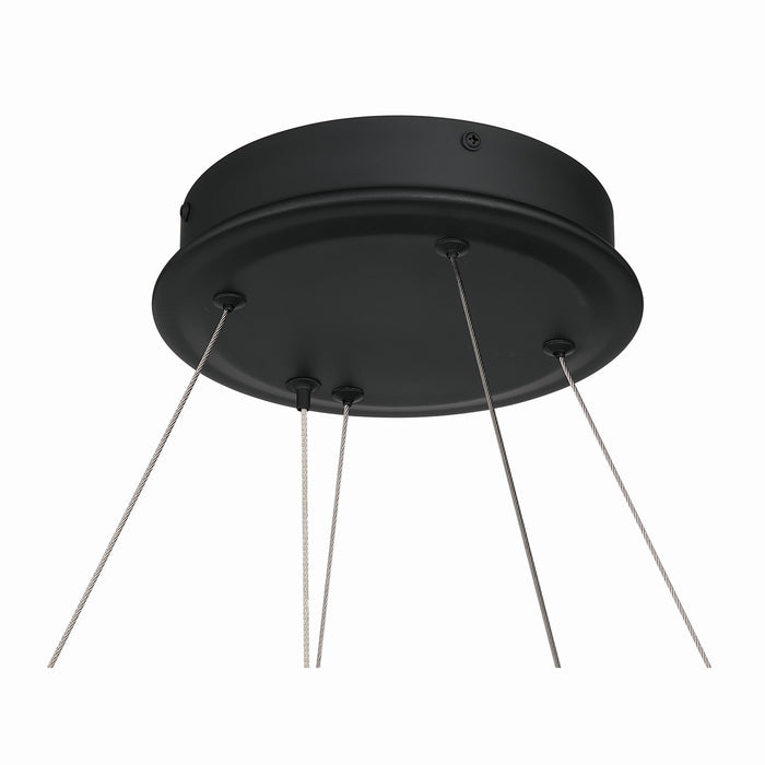 Minka-Lavery - 2416-899-L - LED Pendant - Sevryn - Dark Matte Black