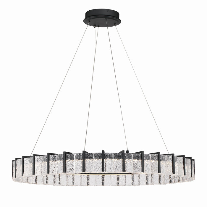 Minka-Lavery - 2416-899-L - LED Pendant - Sevryn - Dark Matte Black