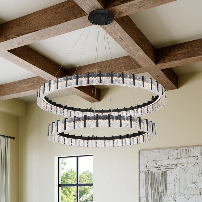 Minka-Lavery - 2419-899-L - LED Chandelier - Sevryn - Dark Matte Black