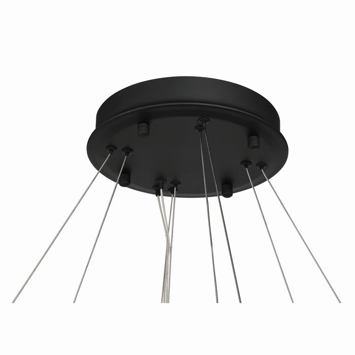 Minka-Lavery - 2419-899-L - LED Chandelier - Sevryn - Dark Matte Black