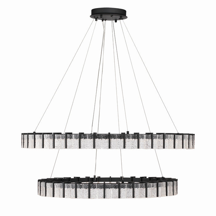 Minka-Lavery - 2419-899-L - LED Chandelier - Sevryn - Dark Matte Black