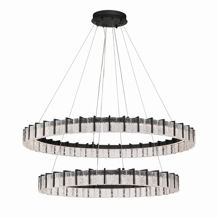 Minka-Lavery - 2419-899-L - LED Chandelier - Sevryn - Dark Matte Black