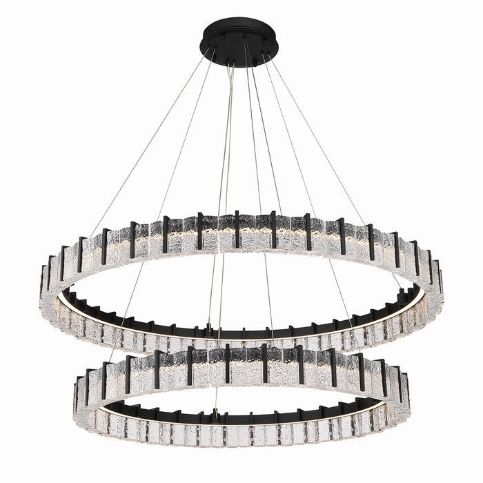 Minka-Lavery - 2419-899-L - LED Chandelier - Sevryn - Dark Matte Black
