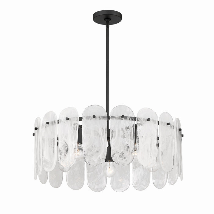 Minka-Lavery - 2595-899 - Five Light Pendant - Oldmill - Dark Matte Black