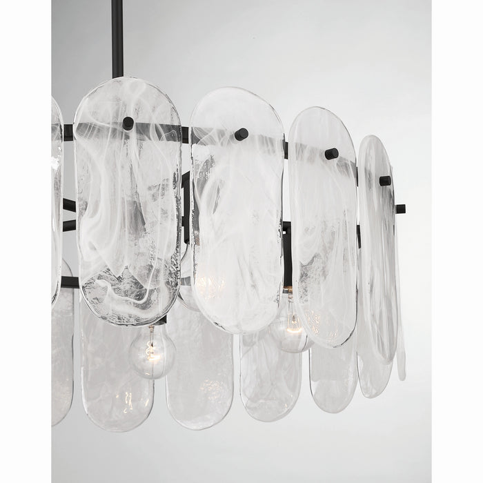 Minka-Lavery - 2595-899 - Five Light Pendant - Oldmill - Dark Matte Black