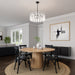 Minka-Lavery - 2595-899 - Five Light Pendant - Oldmill - Dark Matte Black