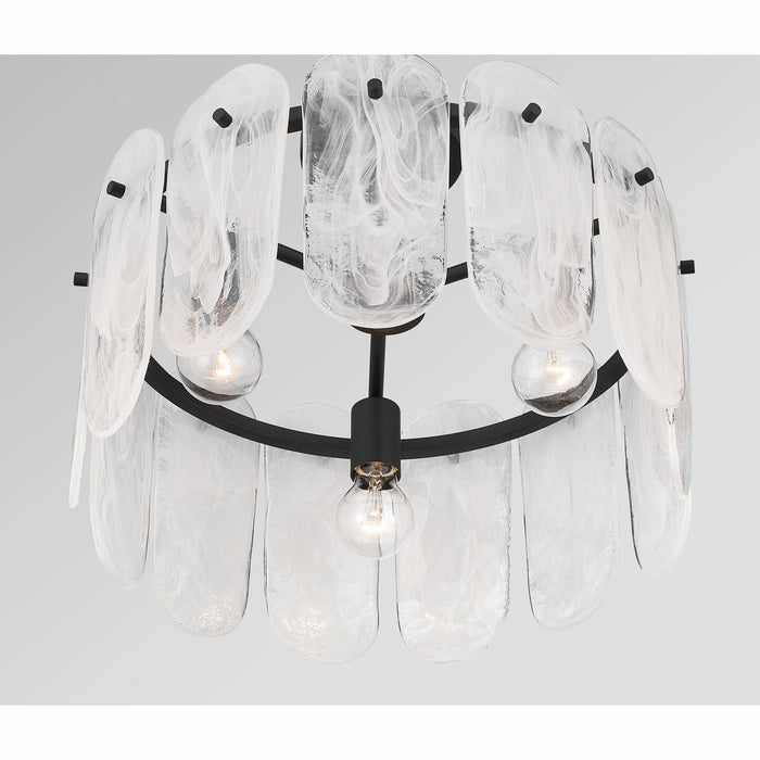 Minka-Lavery - 2596-899 - Three Light Semi-Flush Mount - Oldmill - Dark Matte Black