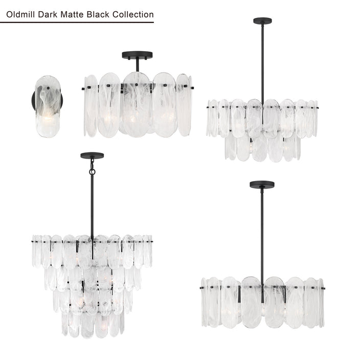 Minka-Lavery - 2596-899 - Three Light Semi-Flush Mount - Oldmill - Dark Matte Black