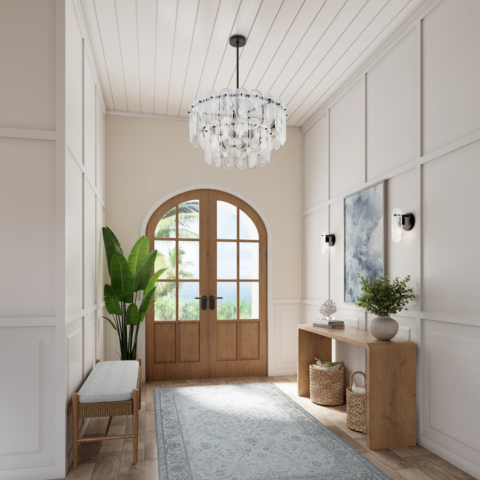 Minka-Lavery - 2599-899 - Nine Light Pendant - Oldmill - Dark Matte Black