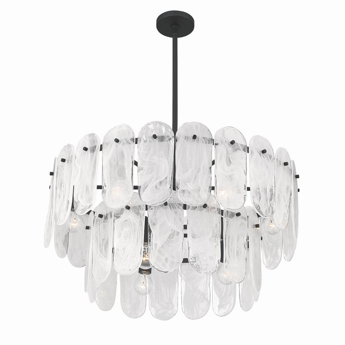 Minka-Lavery - 2599-899 - Nine Light Pendant - Oldmill - Dark Matte Black