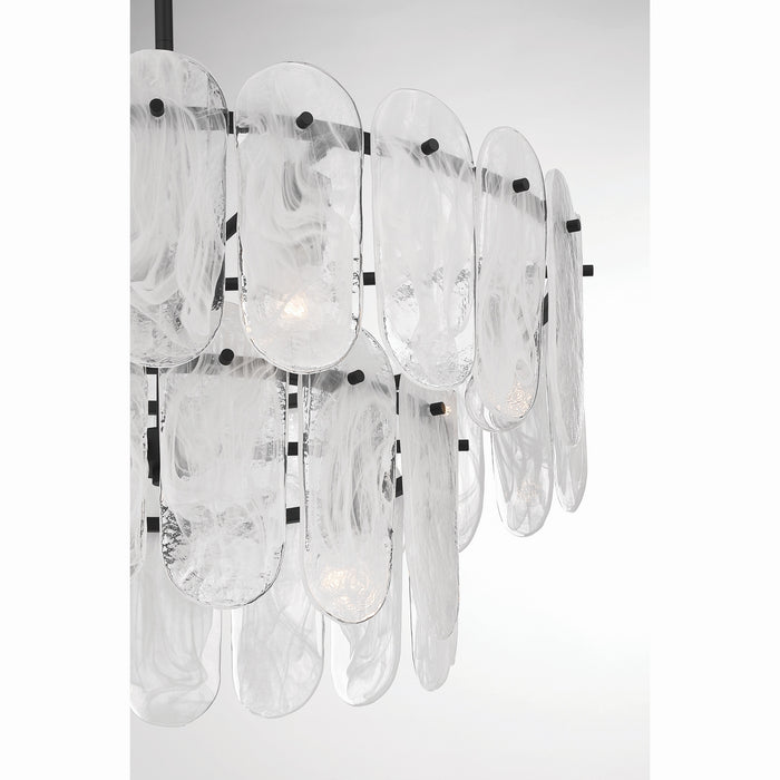 Minka-Lavery - 2599-899 - Nine Light Pendant - Oldmill - Dark Matte Black
