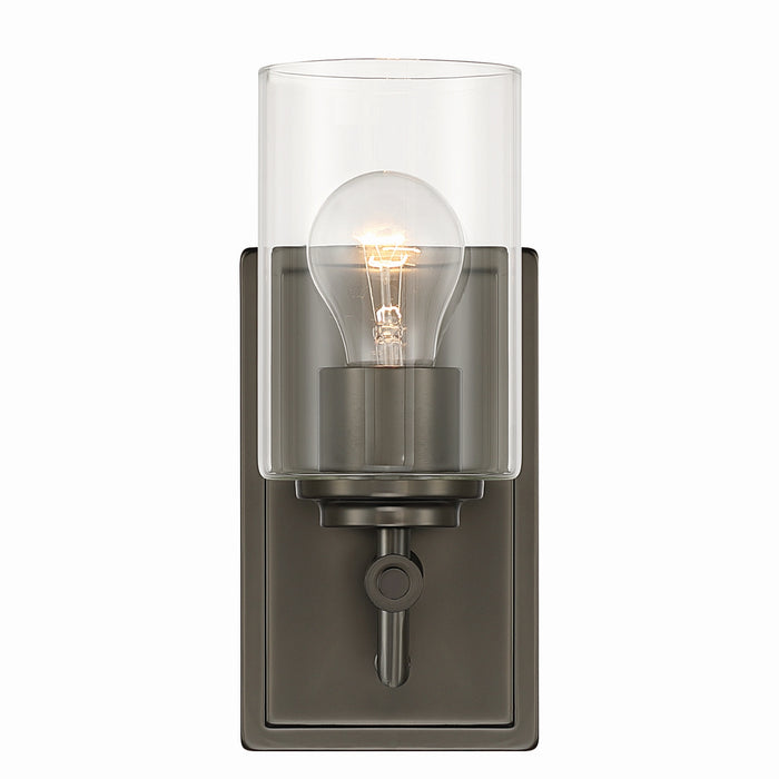 Minka-Lavery - 2641-749 - One Light Bath Sconce - Binsly - Rustic Gun Metal