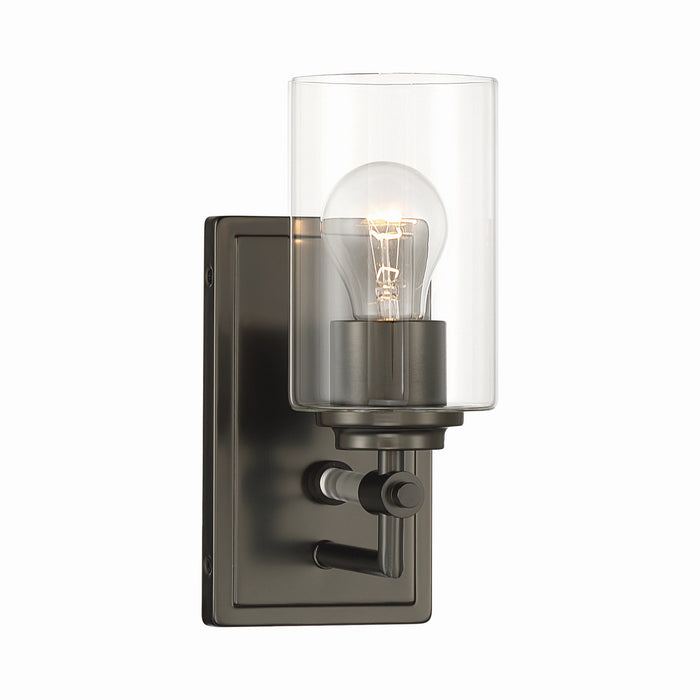 Minka-Lavery - 2641-749 - One Light Bath Sconce - Binsly - Rustic Gun Metal