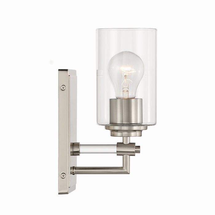 Minka-Lavery - 2641-84 - One Light Bath Sconce - Binsly - Brushed Nickel